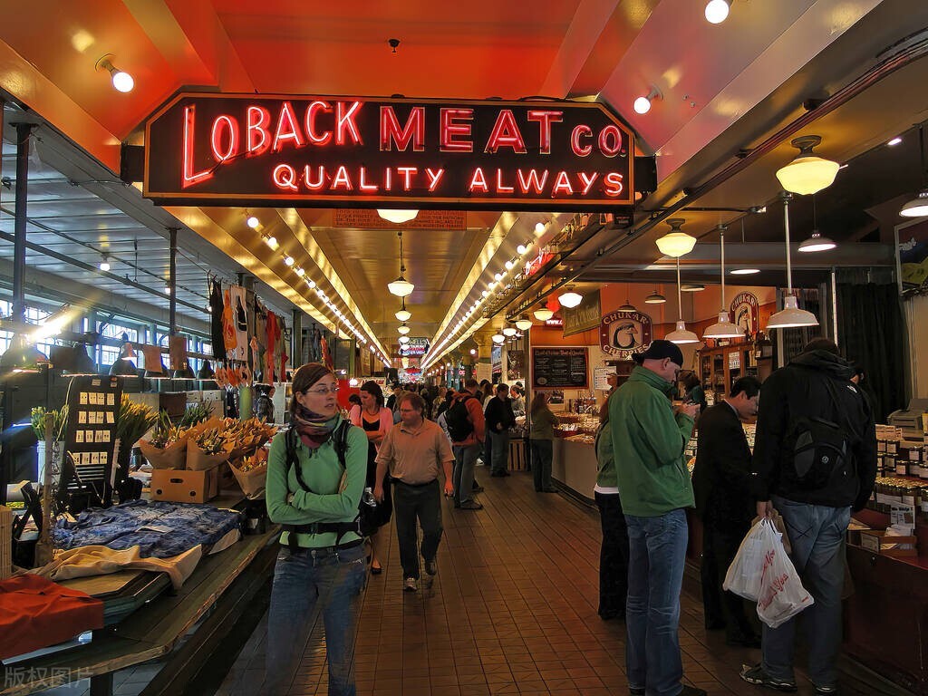 穿越时空的美食天堂:西雅图派克市场(pike place market)探秘