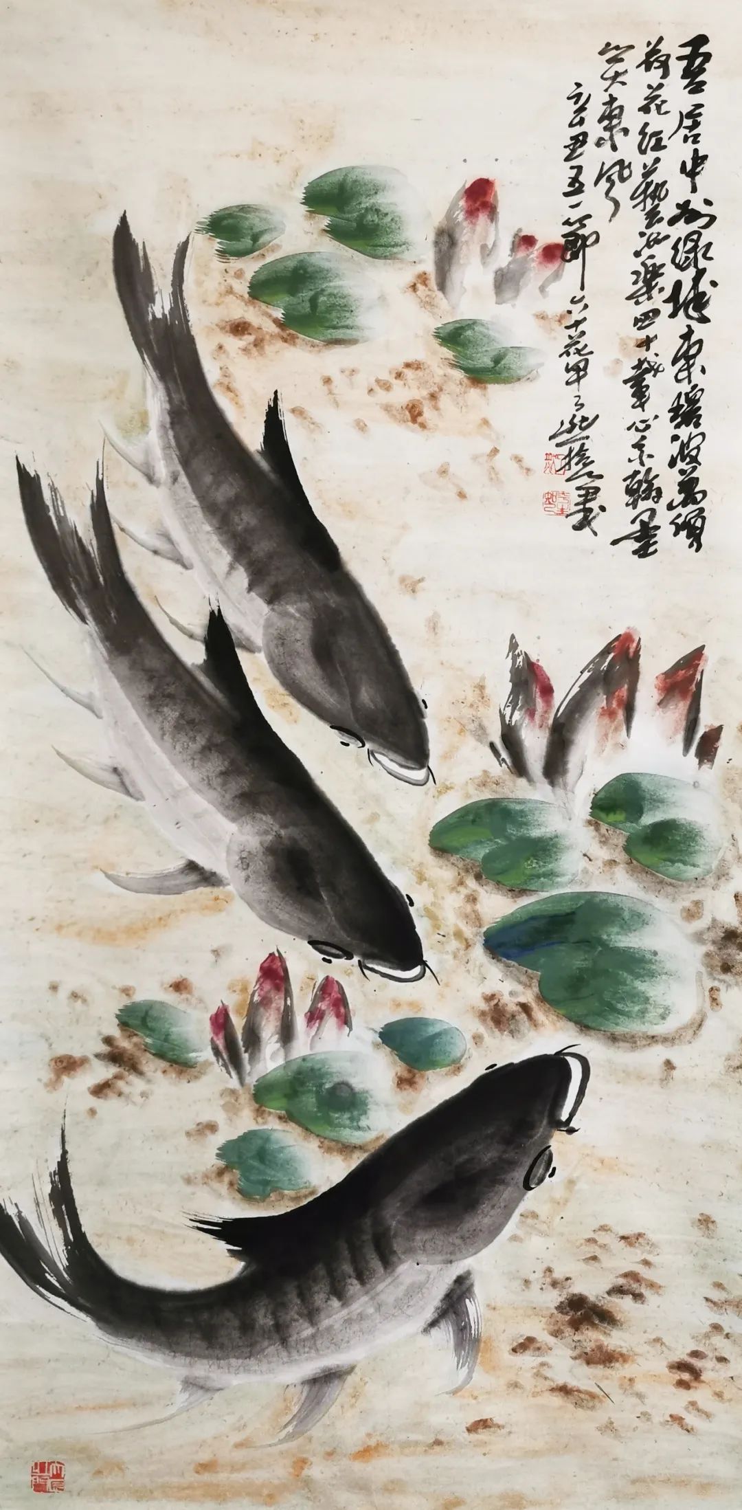 柔情系生灵——画家朱海军国画鱼系列作品赏析