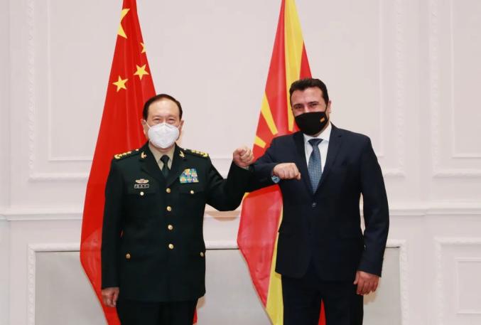 北马其顿总统,总理会见魏凤和