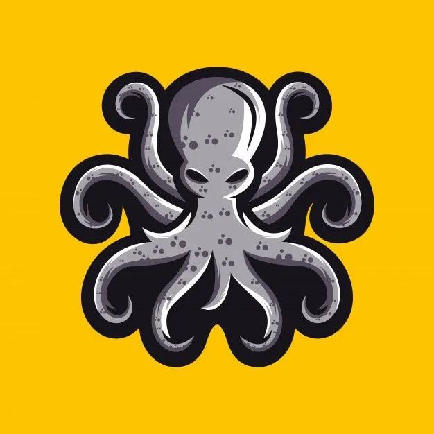 「分享」一组章鱼元素logo设计