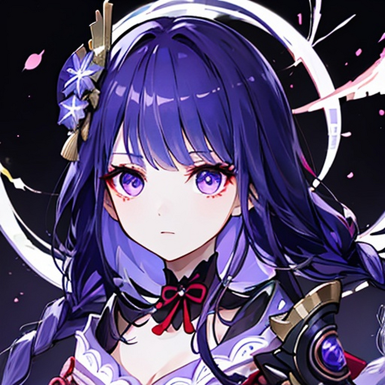 [鼓掌]ai绘画生成原神雷电将军头像,这感觉很棒[鼓掌]  [赞同]使用