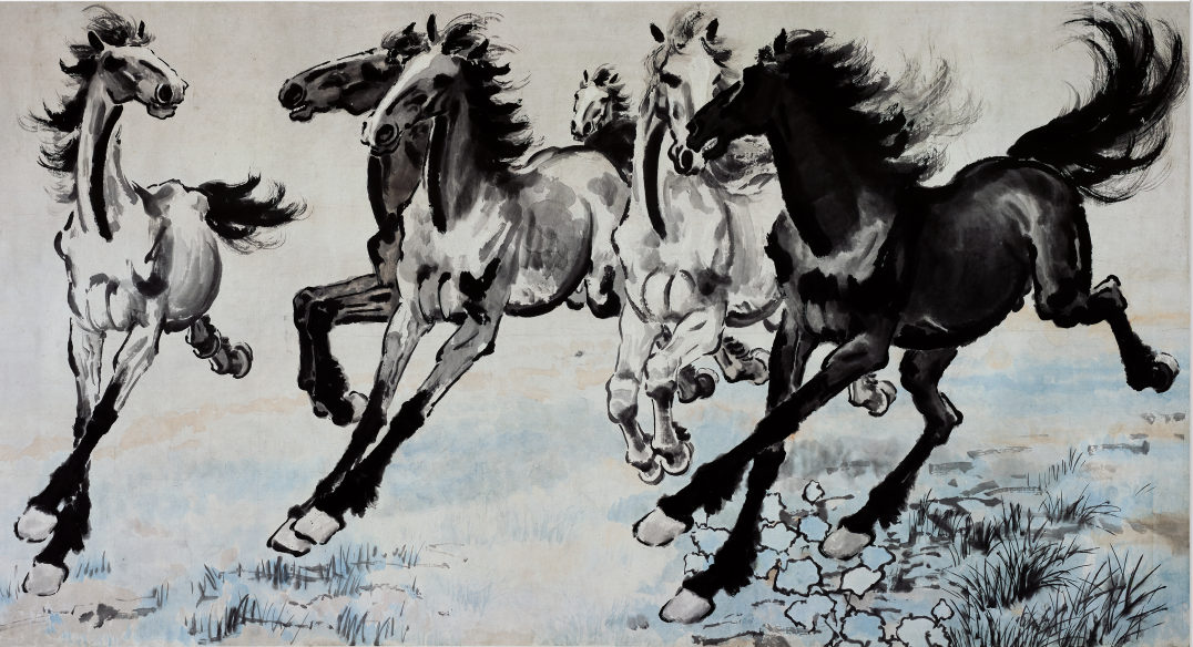 中国画马名家郑群才