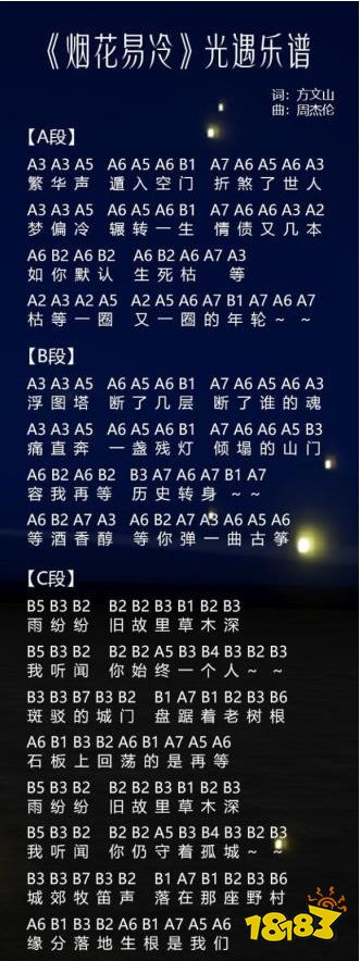 光遇琴谱大全 热门音乐数字版简谱汇总