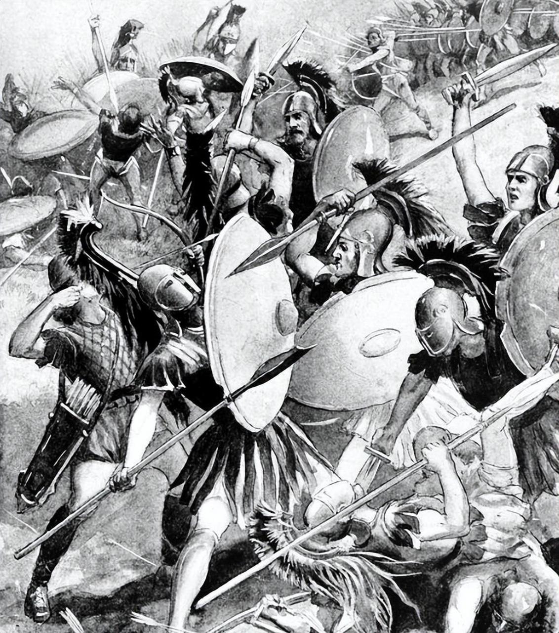 公元前407年五月末的某一天,阿尔喀比亚德在他离开八年之后带着他收集