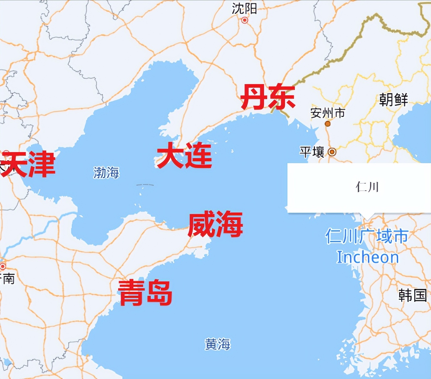 仁川地图中文版图片