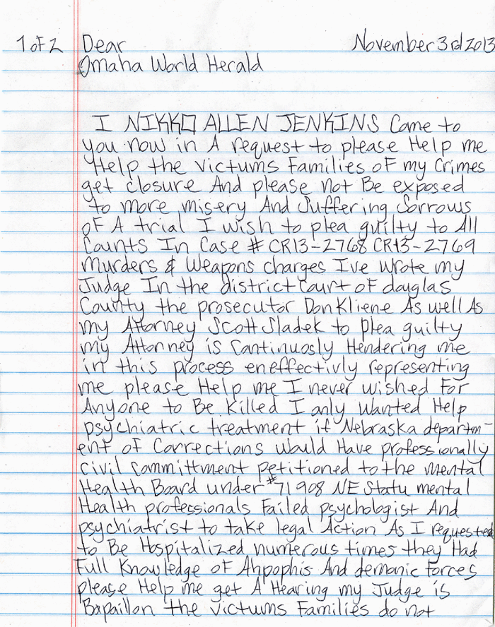 美国连环杀人魔詹金斯,为了逃避死刑,他在狱中多次自残装疯