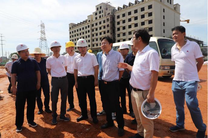 宋铀一行视察青山湖区道路建设工作