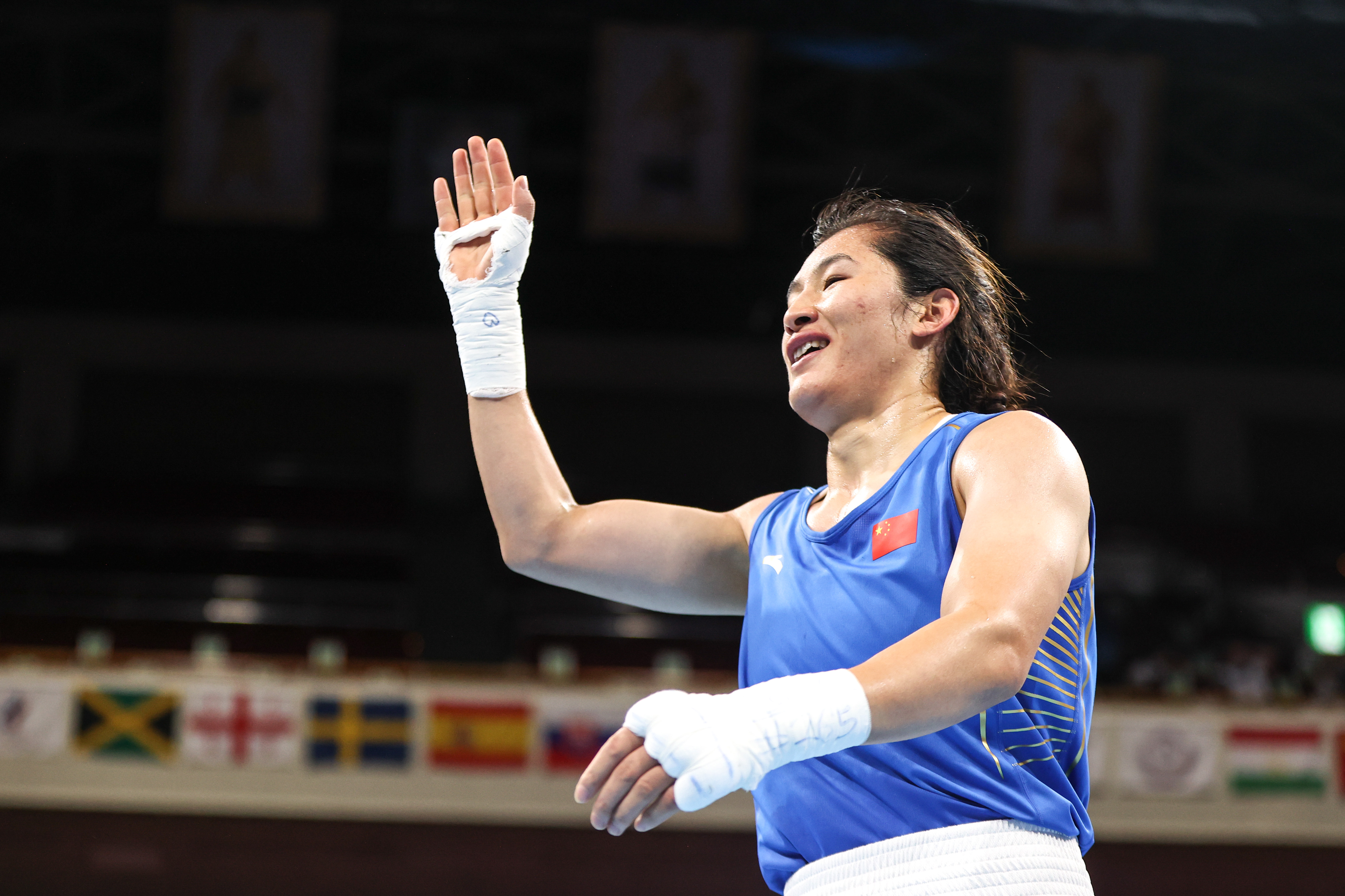 拳击——女子75公斤级半决赛:李倩晋级决赛