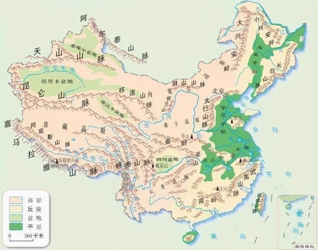 中国河流分界线图片