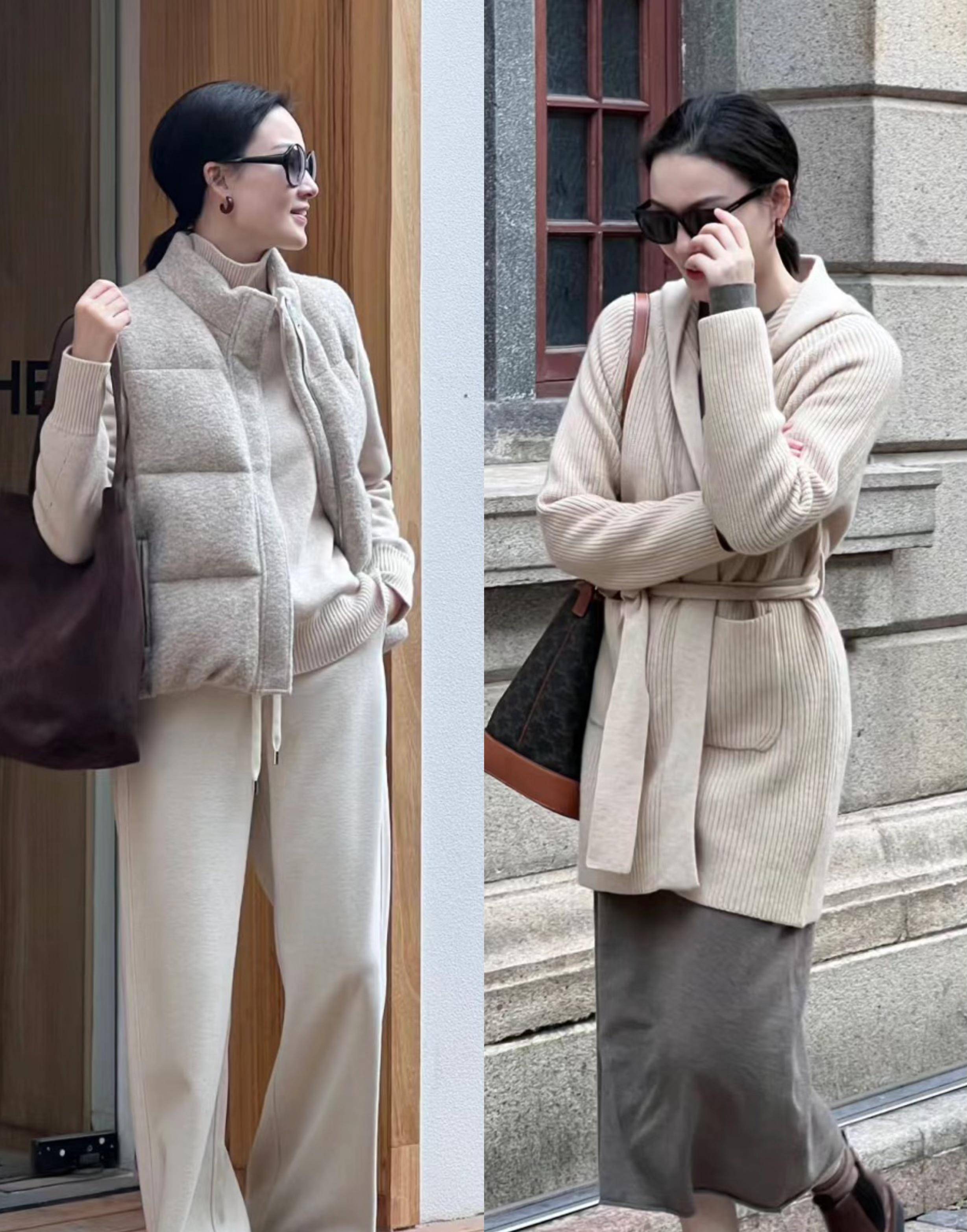 40岁女人冬天穿卫衣,怎么搭配好看又温暖?