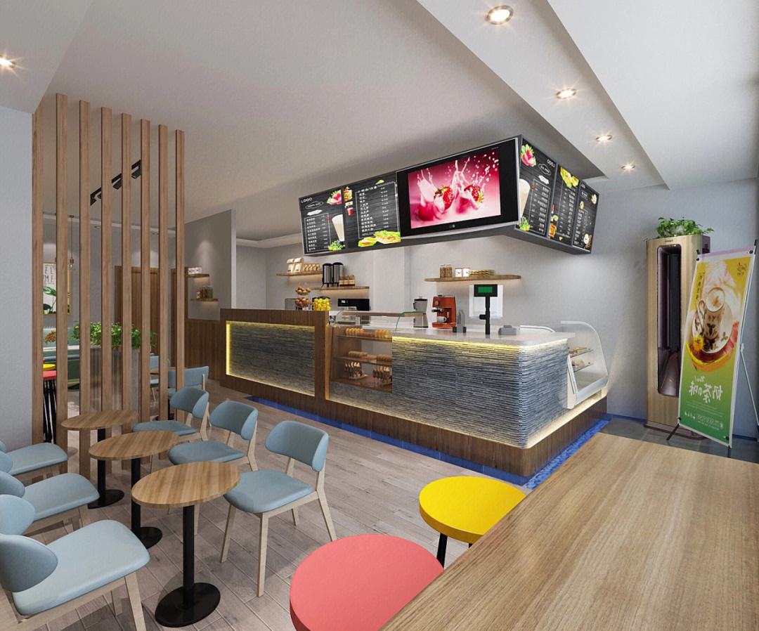 一秒钟被吸引!酸奶店装修效果图首次发布!