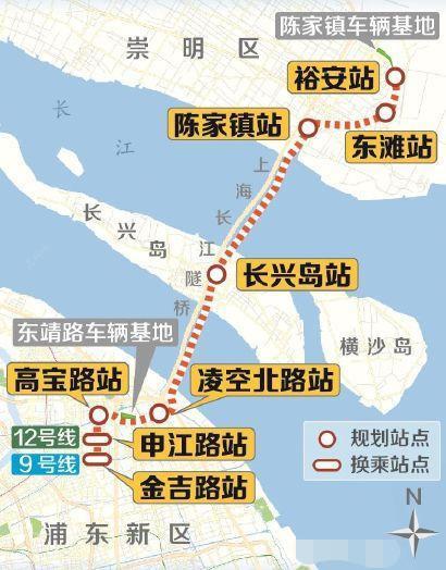 上海地铁崇明线车站列表