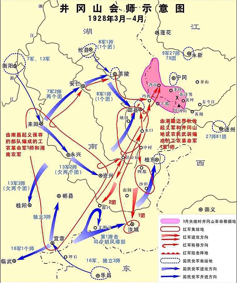 井冈山革命根据地位置图片