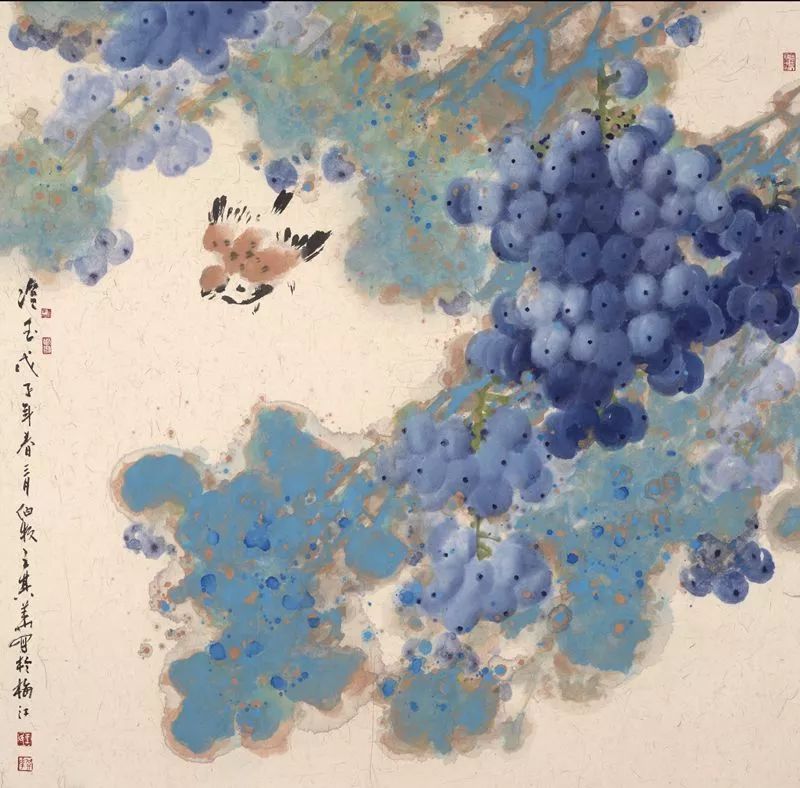 画家王其华—笔下的葡萄气韵生动 风格独特