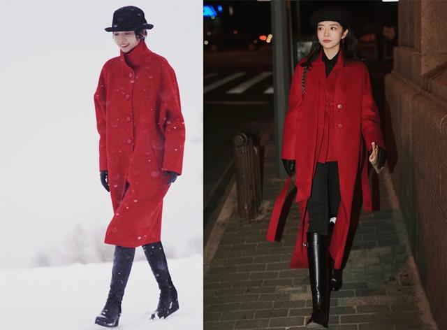 这才是过年该有的穿搭:"红色外套 裤子",这么穿既年轻又喜庆