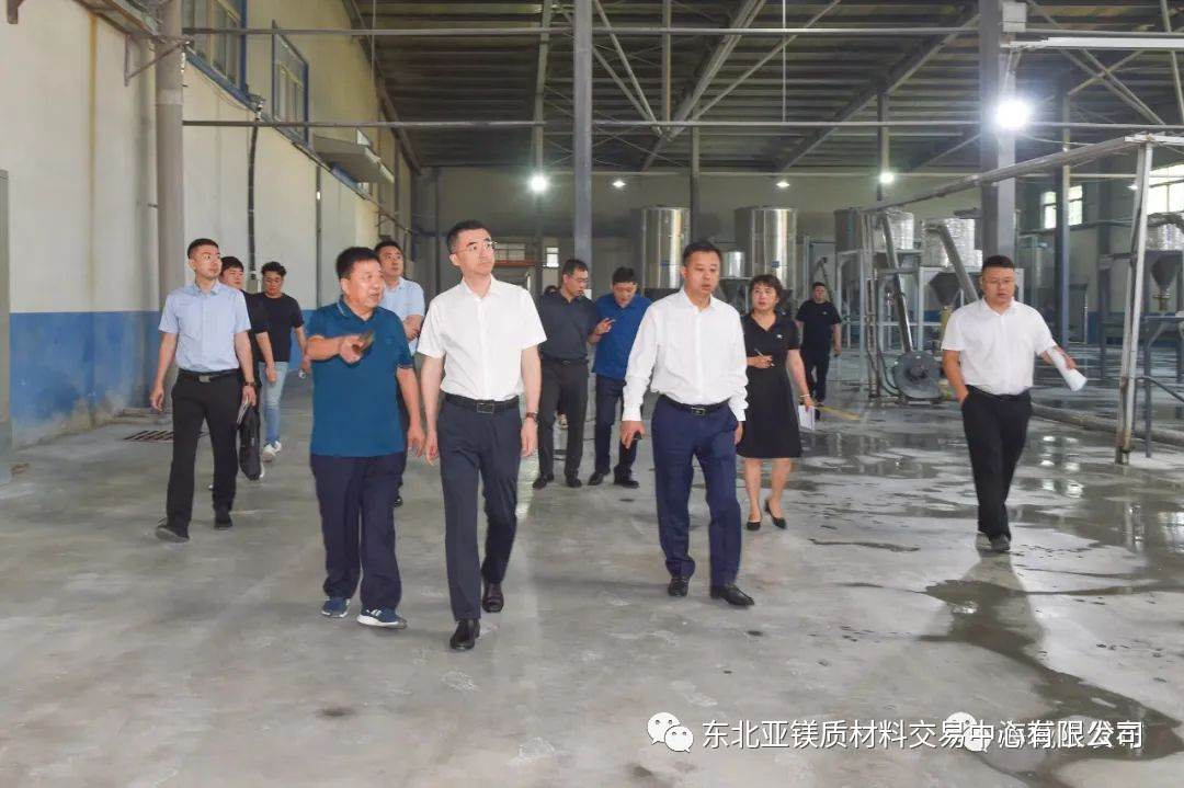 海城市委书记陆荐援到精华新材料有限公司调研项目建设工作