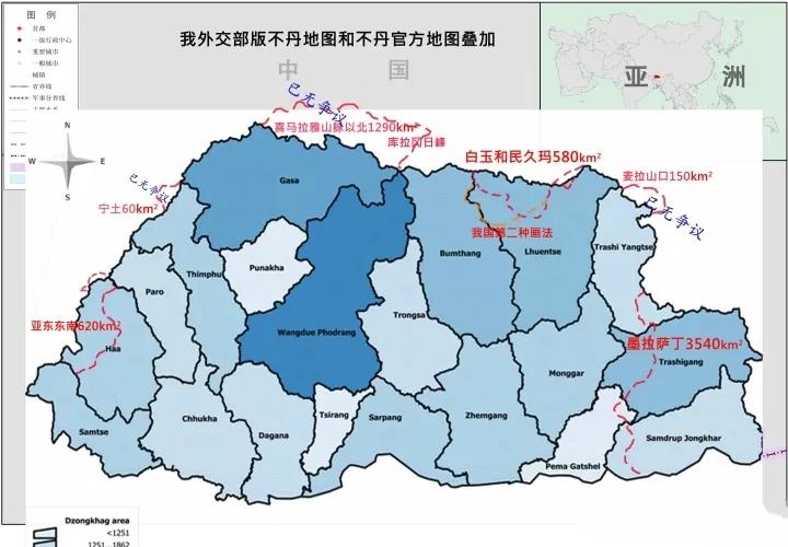 边界谈判接近尾声,不丹决定向我国归还3块土地,约1500平方公里