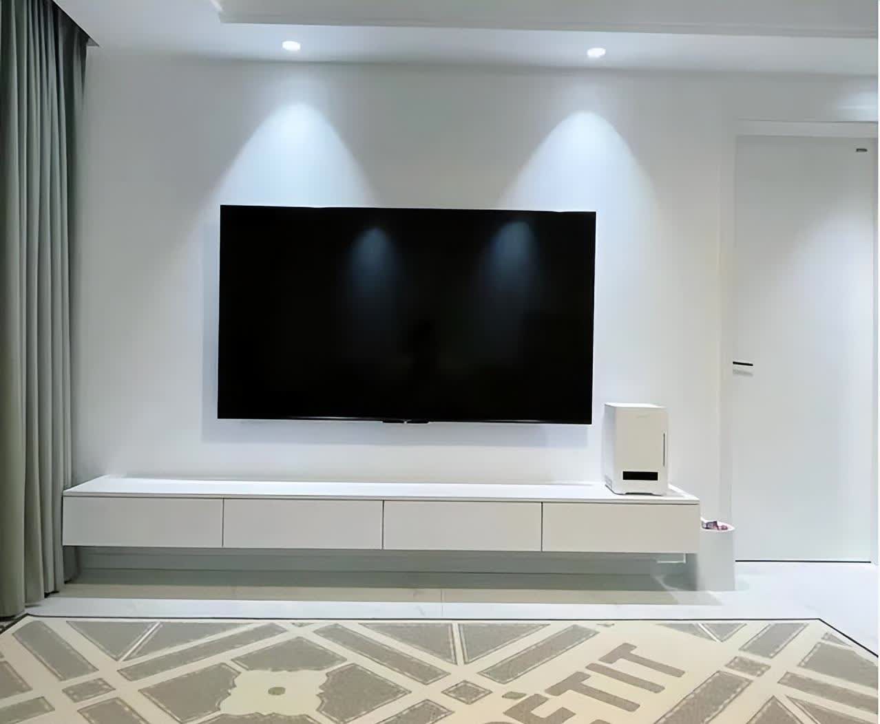 想要的38款悬空电视柜,经典可以参考