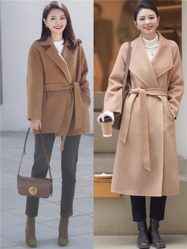 有种"接地气"的穿法叫"风衣 小脚裤",时髦保暖,小个子都爱