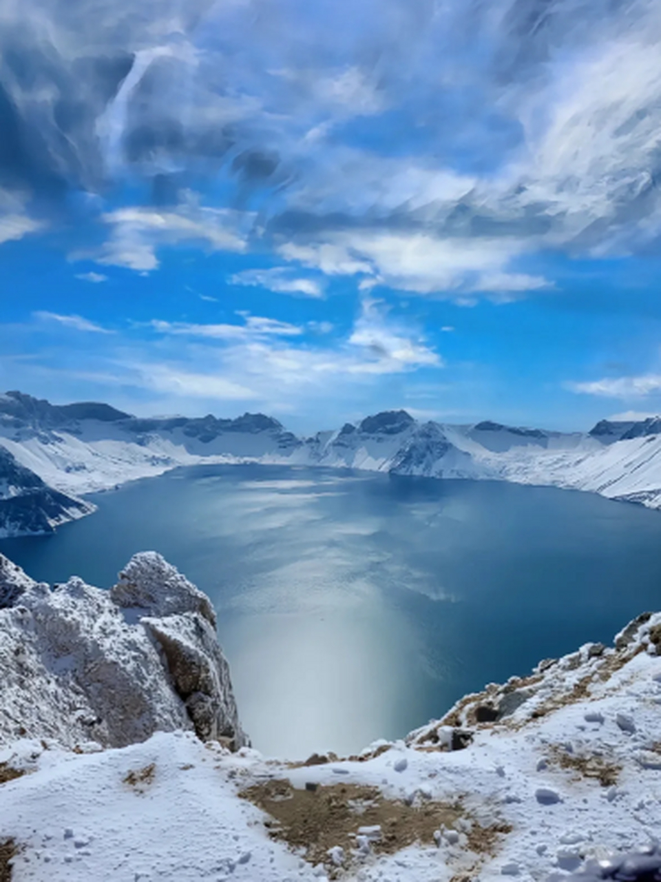 长白山雪景 摄影图片