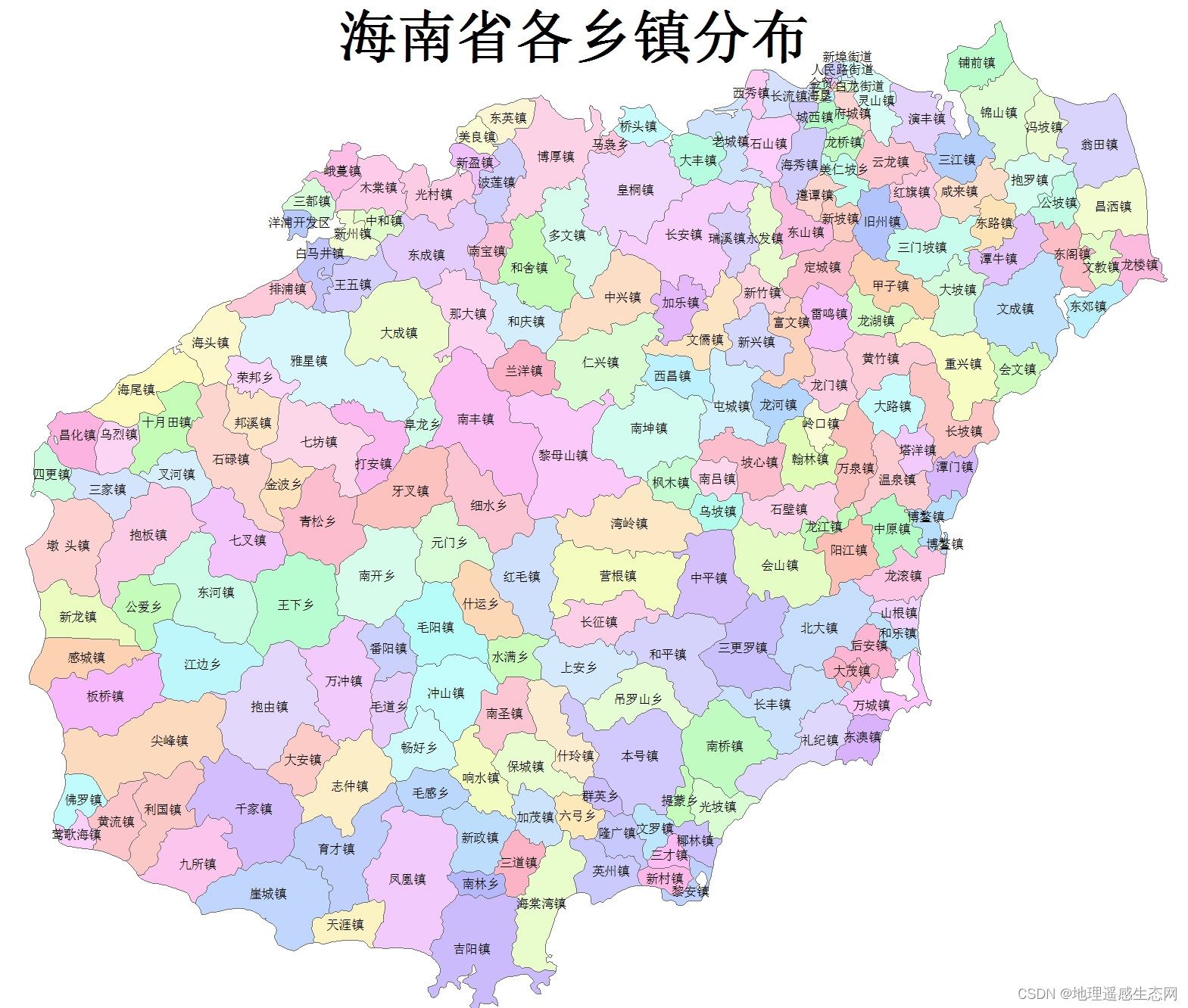 全国各县及乡镇地图图片