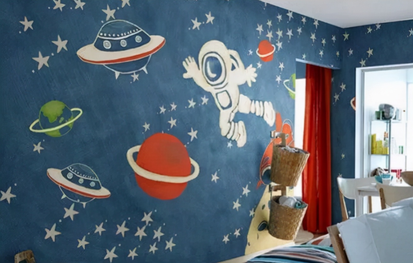 北京手绘墙丨儿童房墙绘图案怎么选?3幅实例赏析,呵护孩子童年