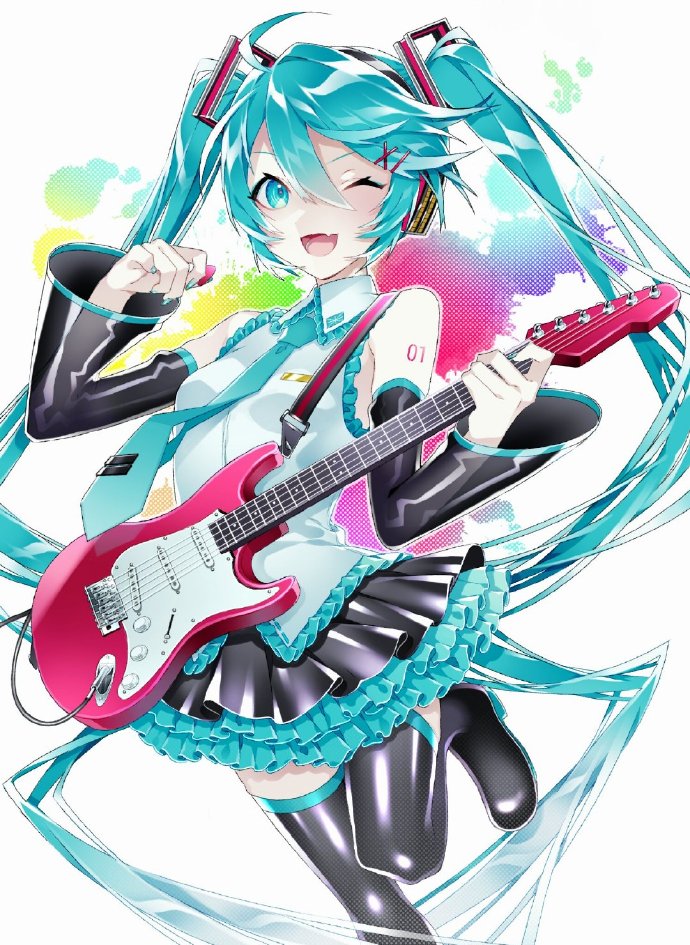 这位画师怎么做到的,笔下的初音既可爱又邪魅,风格切换太顺滑了