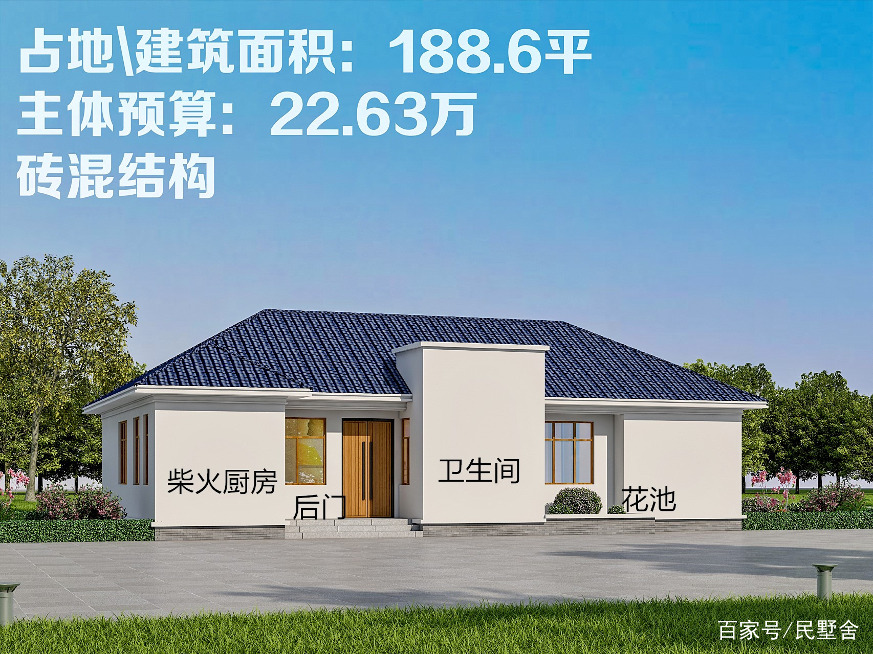 农村一层别墅10万左右150平方（农村一层别墅10万左右）