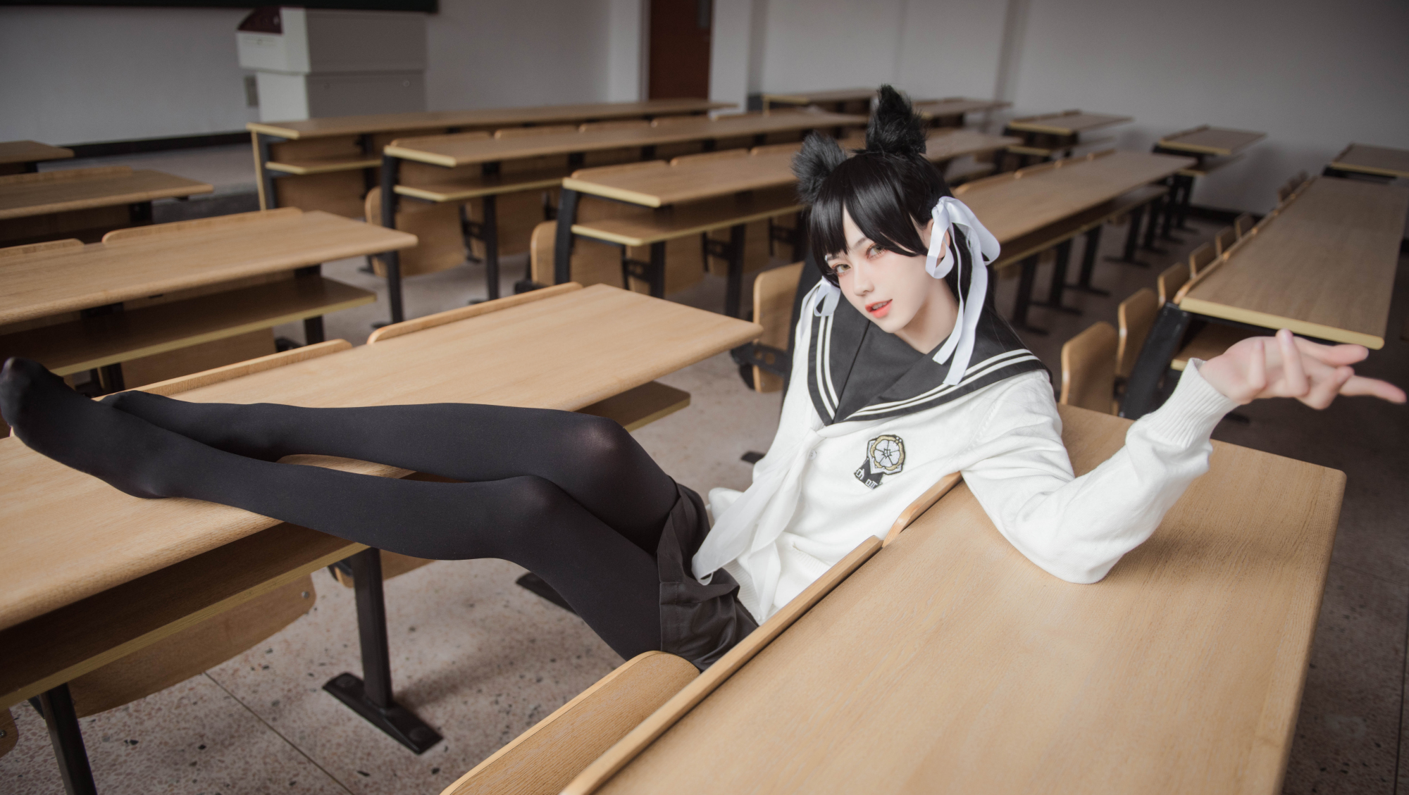 「制服爱宕」-多人cos-二次元-动漫-美图-壁纸