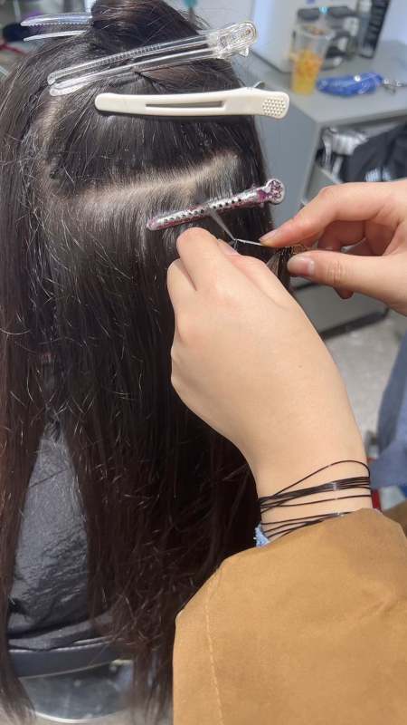 接头发极致羽毛接发短发接长