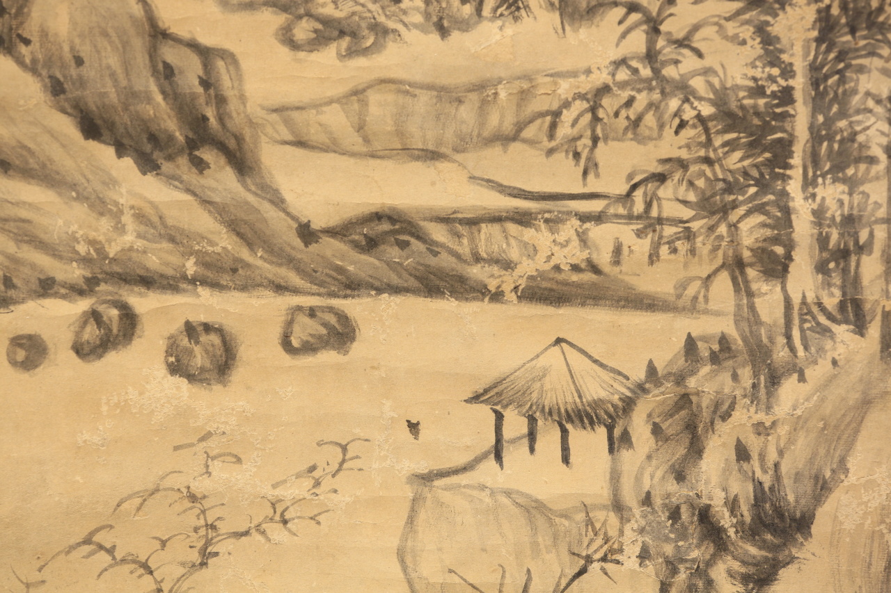 观展|"长物·居园"——文伯仁山水轴画作