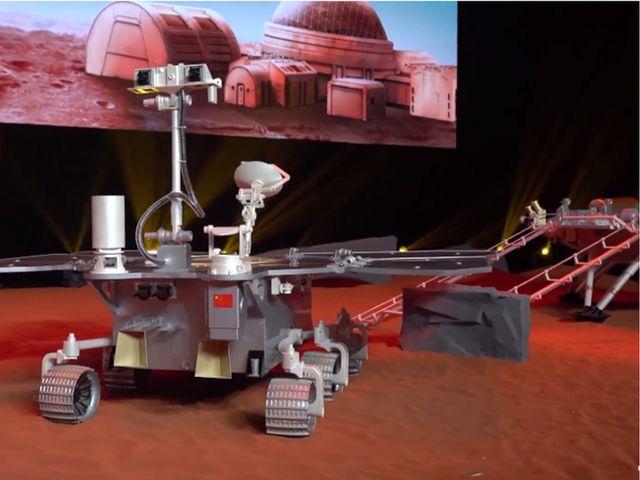 完成三大重任 中国首辆火星车露真容 已经顺利升空上路