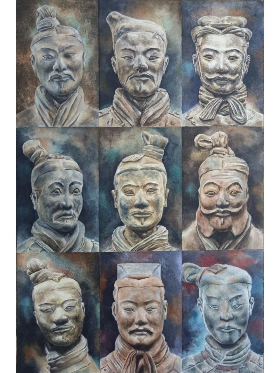 千人千面兵马俑 找了好多资料,没有太帅的