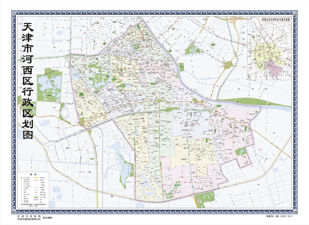 你家住哪個街道?最新版天津市各區行政區劃高清全圖來啦!