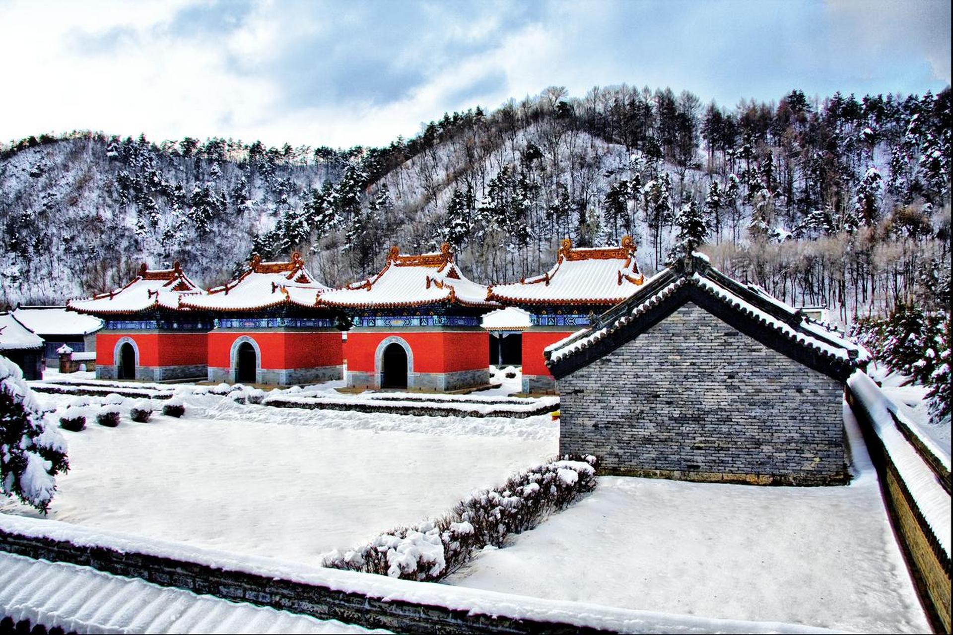 网红打卡地辽宁杠杠滴# 【冬日清永陵】 #美好辽宁欢迎您# #振行侣