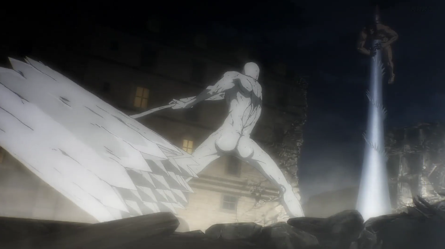 进击巨人06集:战锤巨人碾压艾伦始祖巨人!三笠上线,险些没认出