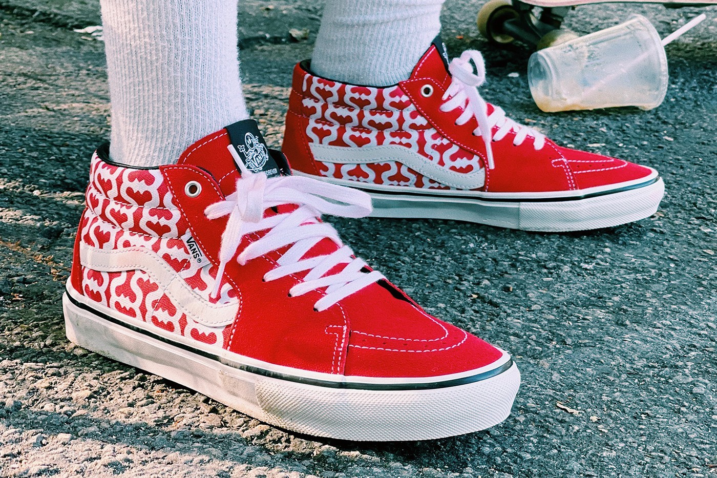 满印字母!supreme x vans联名今日登场!