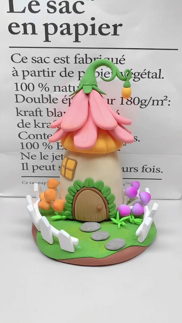 蘑菇屋 #简单可爱粘土教程