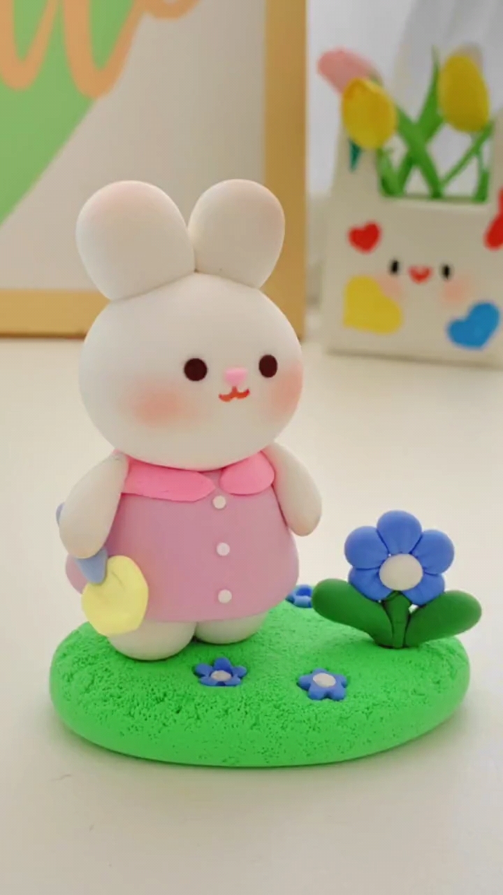 园丁兔兔 #简单可爱粘土教程
