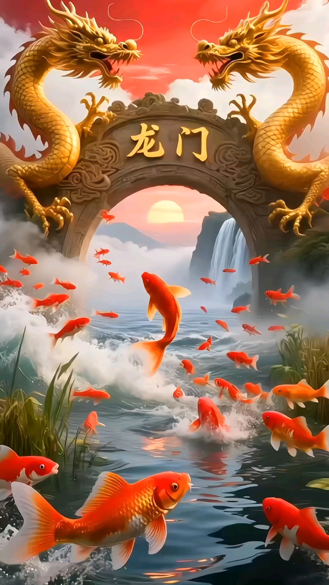 鲤鱼跃龙门
