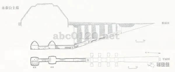 永泰公主墓平面图图片