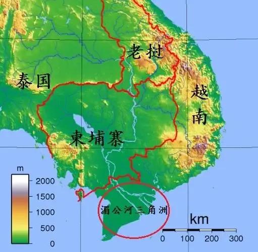 湄公河三角洲属于柬埔寨个越南共同拥有,越南拥有湄公河三角洲的面积