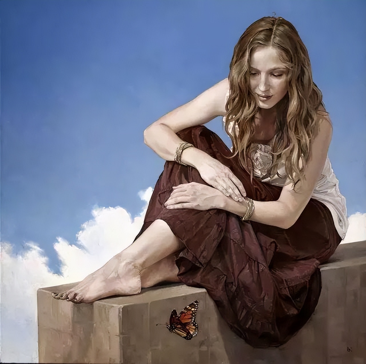 人物(女性)油画︱美国当代画家bryan larsen作品