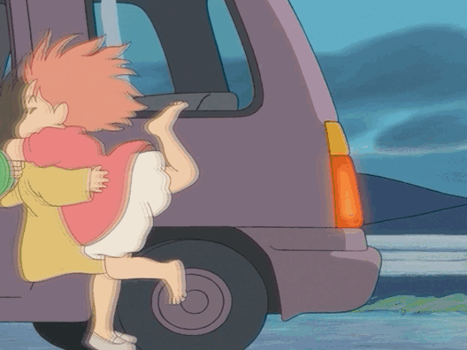 "波妞喜欢宗介" "我也喜欢你!