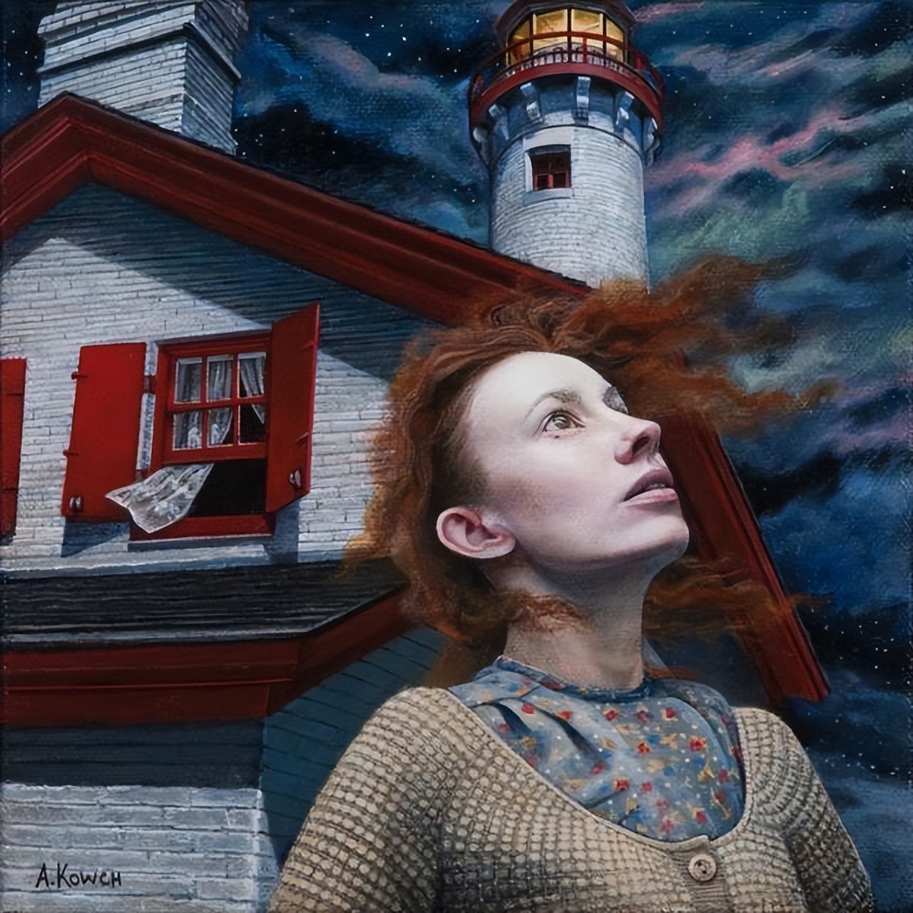 安得利亚·科奇(andrea kowch)超现实主义绘画作品