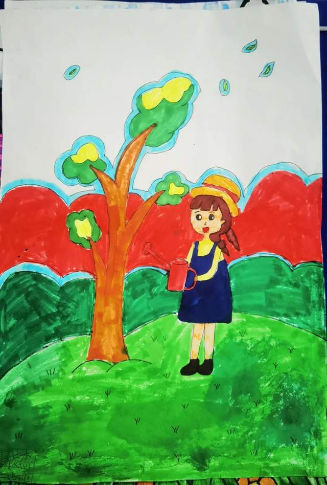 重庆奉节县诗城路小学植树节活动拉开帷幕