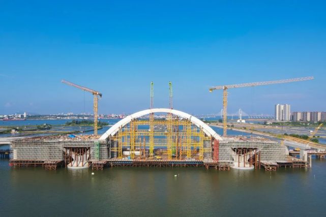 重磅利好|家门口有一座大桥主拱肋顺利合龙,清福港大桥通车在即