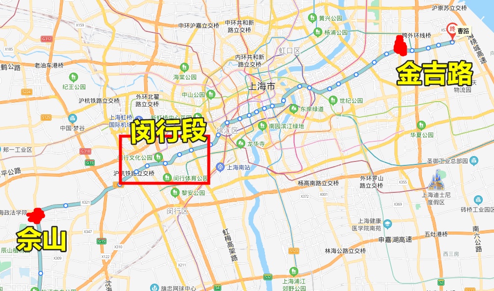 上海闵行区地铁线路图图片