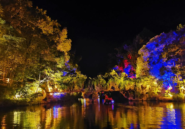 福建泰宁九龙潭夜景图片