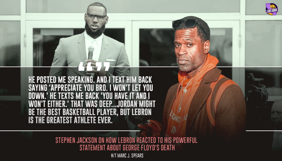 "之名的史蒂芬·杰克逊在访谈节目中,表示:"乔丹可能是史上最佳球员